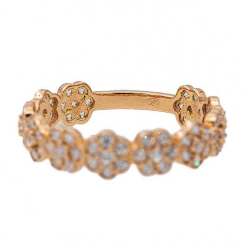 Bague 51 Bague Fleur Or rose Diamant 58 Facettes 2519150CN