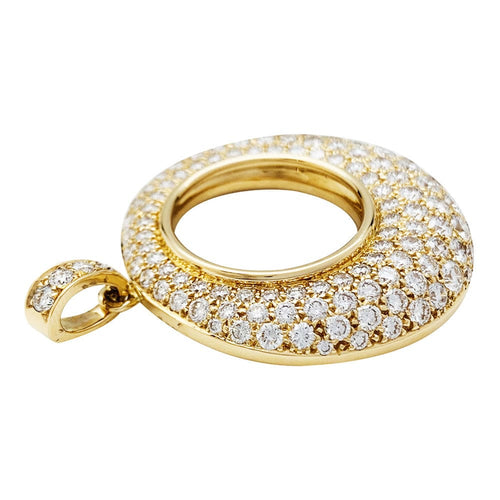 Pendentif Pendentif en or jaune et diamants. 58 Facettes 31675