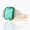 Bague 50 Bague ancienne art déco émeraude et diamants 58 Facettes 22-241