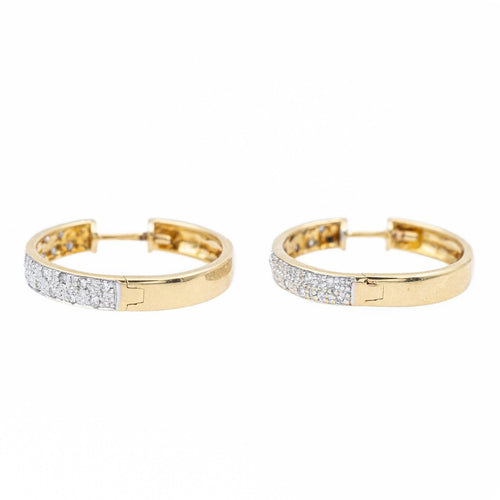 Boucles d'oreilles Boucles d'oreilles Créoles Or jaune Diamant 58 Facettes 2130435CN