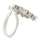 Bague 66 Bague Grappe or blanc Diamants 58 Facettes G3463