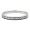 Bague 54 Bague Alliance Or blanc Diamant 58 Facettes 578405CD