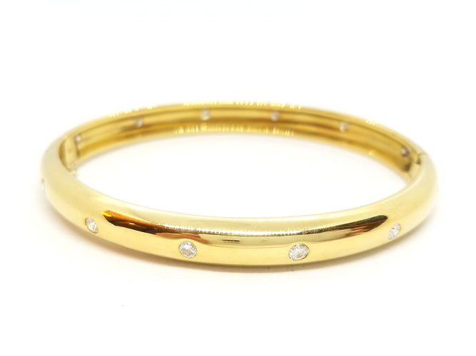 Bracelet Bracelet Jonc Or jaune Diamant 58 Facettes 588120CN