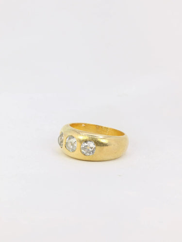 Bague Bague jonc Or jaune Diamants 58 Facettes J167