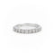 Bague 54 Bague Demi alliance Or blanc Diamant 58 Facettes 2107602CN
