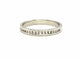 Bague 63 Bague Demie alliance Or blanc Diamant 58 Facettes 813006CN