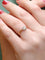 Bague 54 Solitaire Or rose Diamant coussin 58 Facettes J217