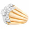 Bague 51 Bague Godronnée or jaune diamants 58 Facettes 61E00304