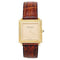 Montre Montre Boucheron, "Pointe de Diamants", or jaune, cuir. 58 Facettes 31358