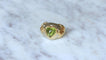 Bague Bague boule coeur péridot et citrines 58 Facettes
