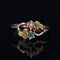 Bague 51 Bague ancienne perle fine émeraude 58 Facettes 18-018B