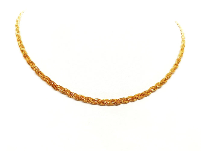 Collier Collier Maille tressée Or jaune 58 Facettes 1292364CN