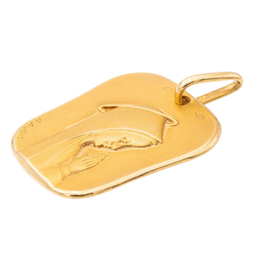Pendentif Augis Pendentif Religieux Vierge Marie Or jaune 58 Facettes 2275410CN