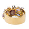 Bague 59 Bague Bandeau Or jaune Grenat 58 Facettes 2819766CN
