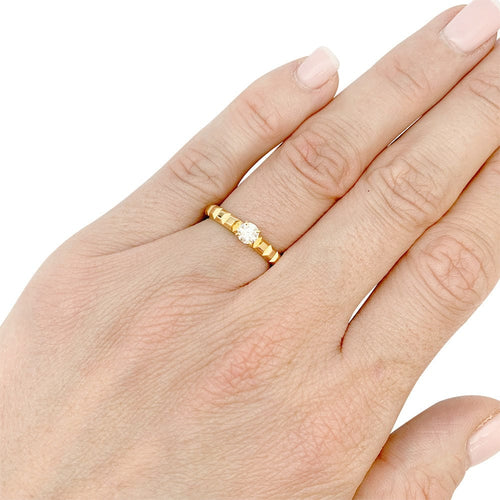 Bague 48 Bague Boucheron, "Clou de Paris", or jaune, diamant. 58 Facettes 32044