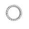 Bague 52 Alliance diamants taille émeraude en or blanc. 58 Facettes 31512