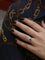 Bague Bague marguerite vintage saphir ovale diamants 58 Facettes J23