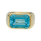 Bague 52 Bague Fred or jaune et topaze bleue. 58 Facettes 33027