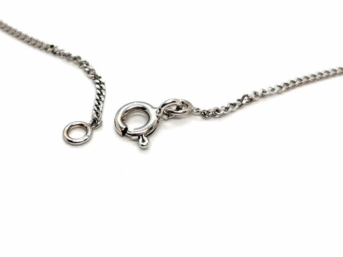 Collier Collier Maille gourmette Or blanc 58 Facettes 1639541CN
