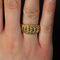 Bague 59 Bague gourmette or jaune 58 Facettes CV101