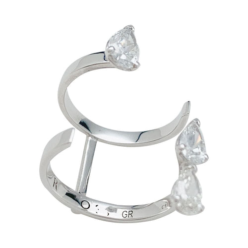 Bague 51 Bague Repossi "Serti sur vide", or blanc et diamants. 58 Facettes 31429
