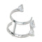 Bague 51 Bague Repossi "Serti sur vide", or blanc et diamants. 58 Facettes 31429