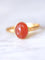 Bague Bague ancienne en or jaune et camée cornaline 58 Facettes