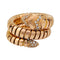 Bague 52 Bague Bulgari, modèle "Serpenti, en or rose et diamants. 58 Facettes 31577