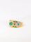Bague Bague bandeau diamants émeraudes 58 Facettes J35