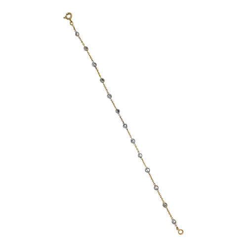 Bracelet Bracelets gouttière or jaune, or blanc et diamants. 58 Facettes 30616
