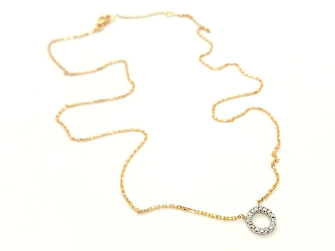 Collier Collier Or rose Diamant 58 Facettes 579193RV