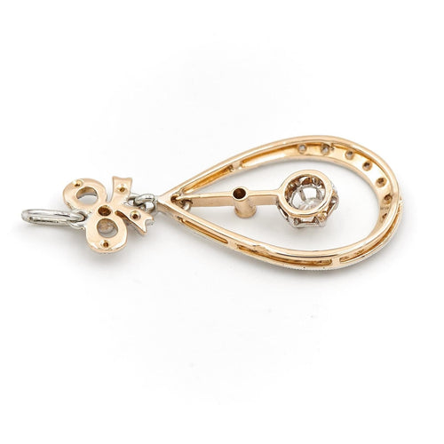Pendentif Pendentif Art Nouveau Or jaune Diamant 58 Facettes 2024922CN