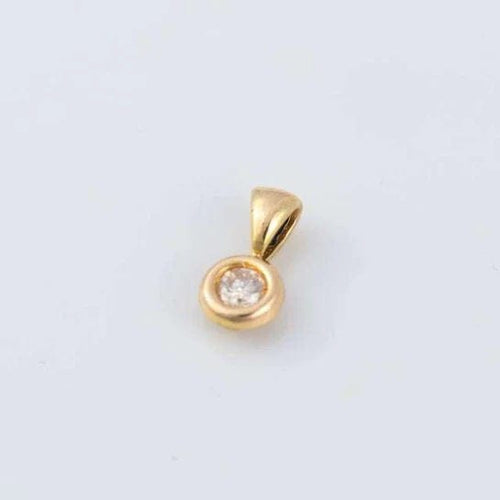 Pendentif Pendentif solitaire diamant serti bouée 58 Facettes