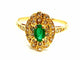Bague 51 Bague Or jaune Emeraude 58 Facettes 1292147CN