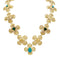 Collier Parure M. Gérard or jaune, pierres de couleur. 58 Facettes 33099