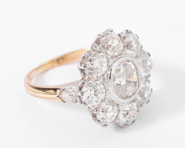 Bague Bague marguerite  diamants 58 Facettes 0
