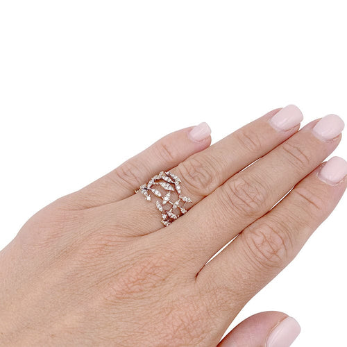Bague 51 Bague H.Stern, "Nature", or, diamants. 58 Facettes 32998