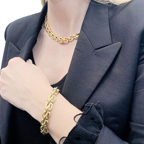 Bracelet Bracelet Chaumet "Kalinska", or jaune 58 Facettes 33263