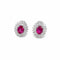 Boucles d'oreilles Boucles d'oreilles Rubis Diamants 58 Facettes