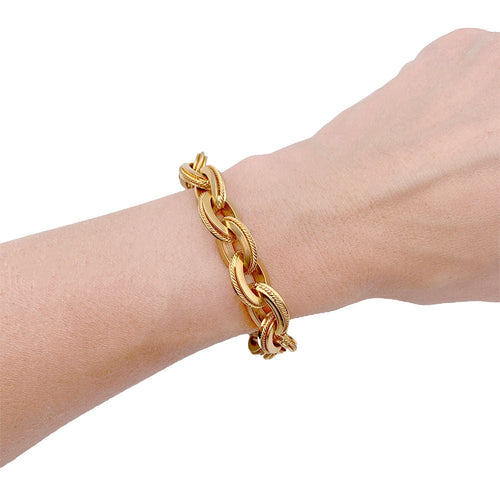 Bracelet Bracelet vintage en or jaune. 58 Facettes 32844