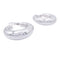 Boucles d'oreilles Créoles Chaumet, "Anneau", or blanc. 58 Facettes 33187