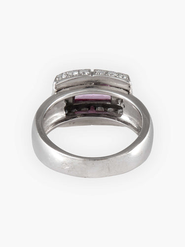 Bague Bague Saphir rose et Diamants 58 Facettes HS2781