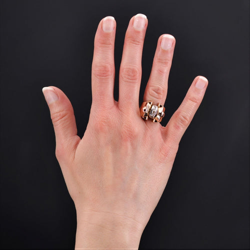 Bague 50 Bague tank diamants taillés en rose 58 Facettes 22-078