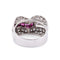 Bague Bague Tank Platine Diamant Rubis 58 Facettes 1
