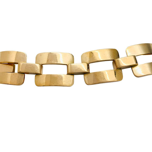 Bracelet Bracelet Tank en or rose. 58 Facettes 31395