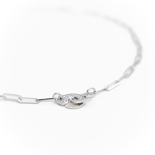 Collier Dinh Van Collier Menottes Or blanc Diamant 58 Facettes 1587782CN