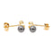 Boucles d'oreilles Boucles d'oreilles puces Or jaune hématite 58 Facettes 2360818CN
