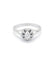Bague 53 / Blanc/Gris / Or 750 Bague Solitaire Diamant 0.16 carat 58 Facettes 160274R
