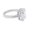 Bague 52 Bague taille émeraude, or blanc. 58 Facettes 32092