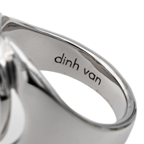 Bague 51 Dinh Van Bague Menottes Or blanc 58 Facettes 2486898CN
